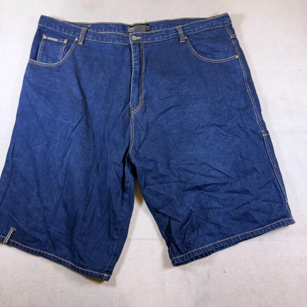 Rocawear Mens Denim Carpenter Shorts Dark Wash Blue Baggy Hip Hop Y2K Size 50